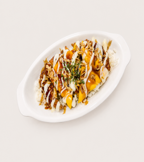체다치즈 돈까스 덮밥